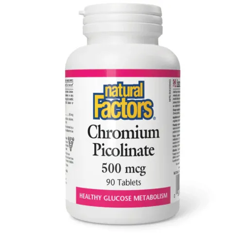 Natural Factors Chromium Picolinate 500 Mcg 90 Tablets@