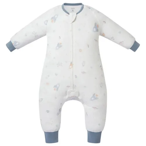 Nest Designs Long Sleeve Footed Sleep Suit 1.0 TOG (Avocado Bamboo) - Up and Away! 2T-3T