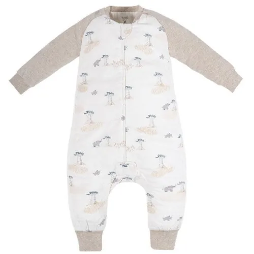 Nest Designs Raglan Long Sleeve Footed Sleep Bag 1.0 TOG (Bamboo) - Baby Baobabs 3T-4T