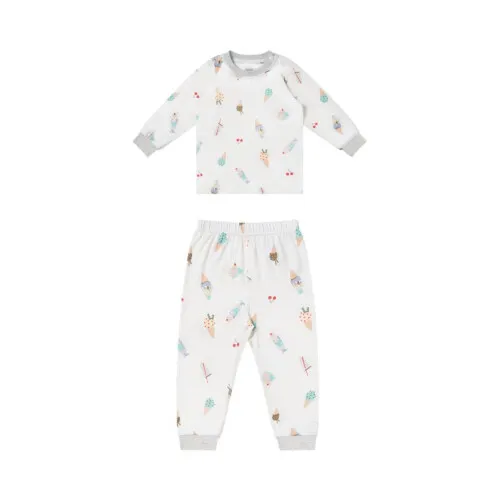 Nest Designs Two-Piece Long Sleeve PJ Set (Bamboo Jersey) - Ice Cream Summer 18M-24M