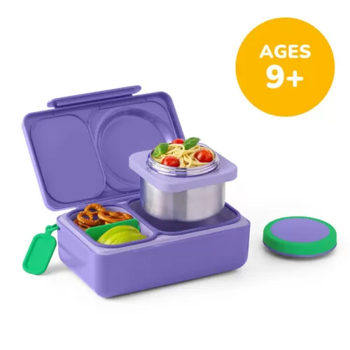 OmieLife OmieBox UP Hot & Cold Bento Lunch Box - Galaxy Purple/Violet