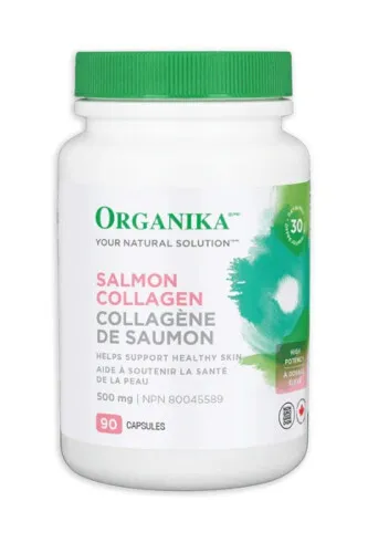 Organika High Potency Salmon Collagen 500mg 90Capsules