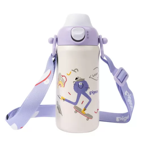 Pigeon Kids Stainless Steel Drinking Cup - Skateboarding 17oz 500ml