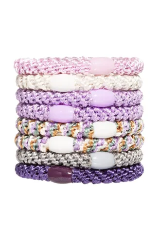 L.Erickson Grab & Go Ponytail Holders Set of Eight - Pixie