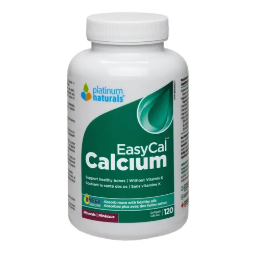 Platinum Naturals Easycal Bone Builder Mineral 120 Softgels @