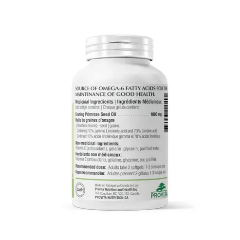 Provita Evening Primrose Seed Oil 60 Softgels@