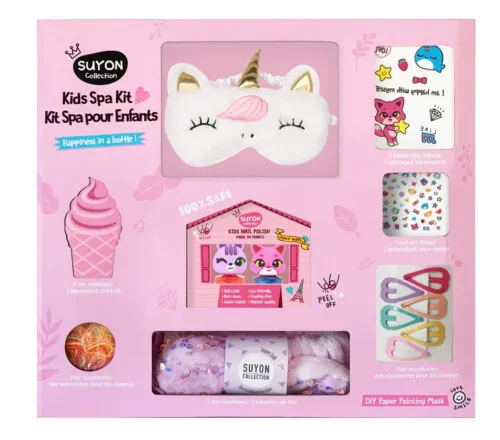 SUYON Complete Kid Spa Set with Unicorn Sleep Mask