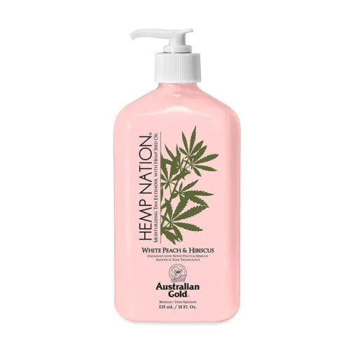 Australian Gold Hemp Nation White Peach & Hibiscus Lotion 535ml