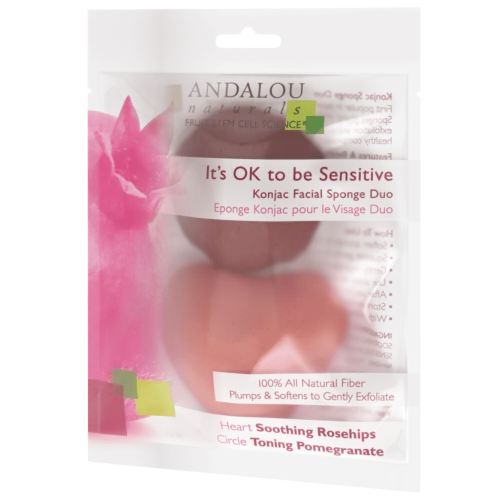ANDALOU naturals Sensitive Konjac Facial Sponge Duo