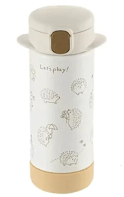 Richell 2-Way Stainless Steel Bottle 240ml - Beige