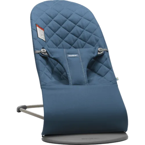 BabyBjorn Bouncer Bliss - Midnight Blue Cotton