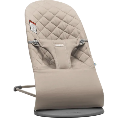 BabyBjorn Bouncer Bliss - Sand Gray Cotton