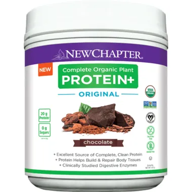 New Chapter Complete Organic Plant Protein+ Original Chocolate 435g @