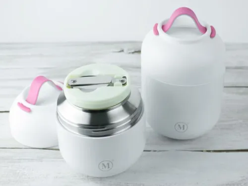 Minimal Stainless Steel Insulated V2 Food Jar 17oz/500ml - White