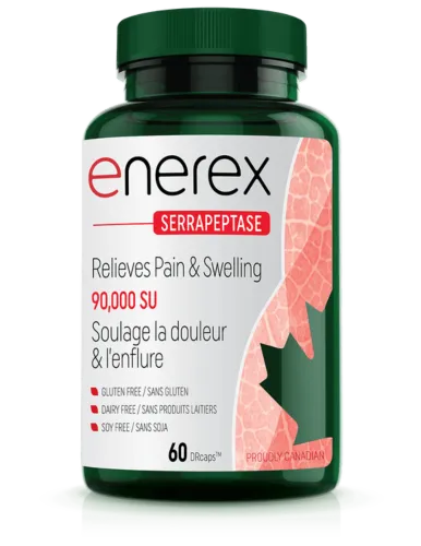 Enerex Botanicals Serrapeptase 90,000 SU 60 Capsules @