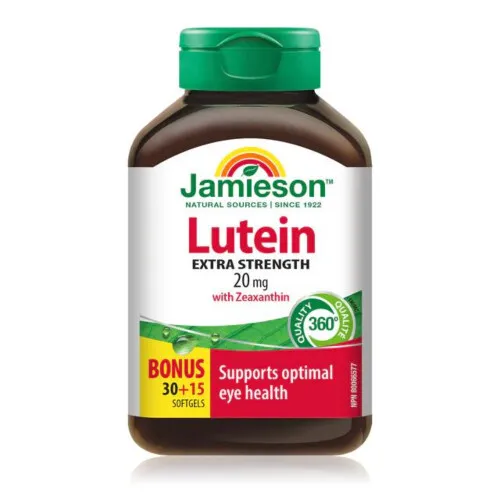 Jamieson Lutein Extra Strength 20 mg 30+15 Capsules@