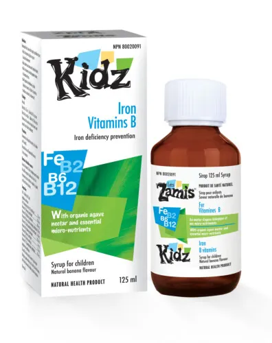 Kidz Iron Vitamin B Syrup 125ml @
