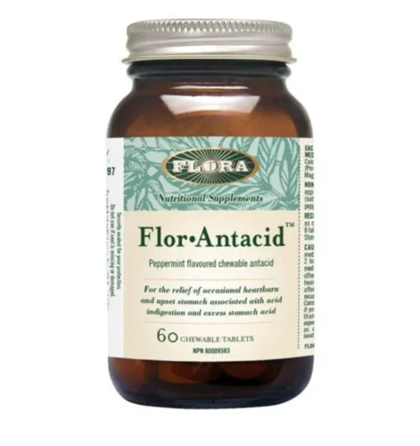 Flora Flor Antacid 446mg 60 Chewable Tablets @