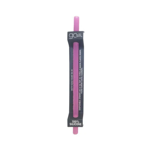 Silikids Single Reusable Straw - Pink