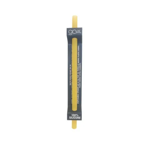 Silikids Single Reusable Straw - Yellow