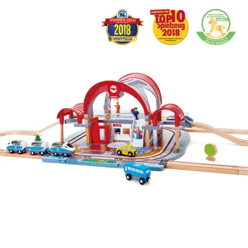 Hape Grand City Station 49Pcs Age 3+