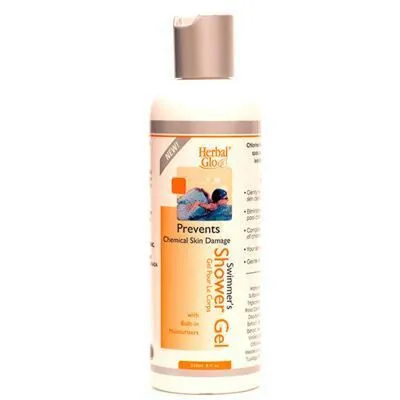 Herbal Glo Swimmer's Shower Gel Prevents Chemical 250ml @
