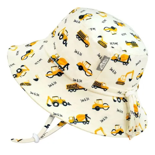 Jan & Jul Kids Sun Hat Cotton Bucket Hat - Little Diggers - S