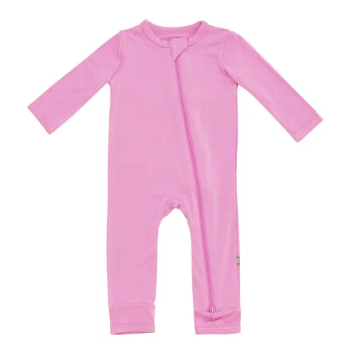 Kyte Baby Zippered Romper in Bubblegum 6-12 months