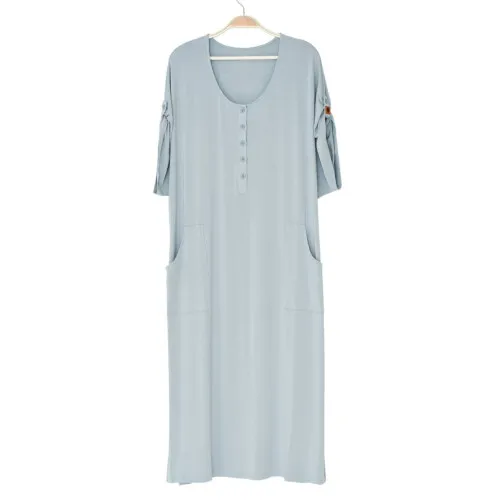 Kyte Baby Women's Lounge Dress in Fog - Fog  M