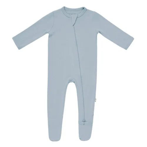 Kyte Baby Zippered Footie in Fog - Fog  0-3 months