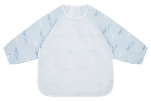 Nest Designs Bamboo Long Sleeve Bib Cover - Beluga Boogie 6M-2T