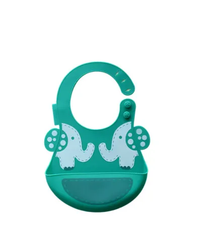Marcus & Marcus Silicone Baby Bib - Ollie the Elephant
