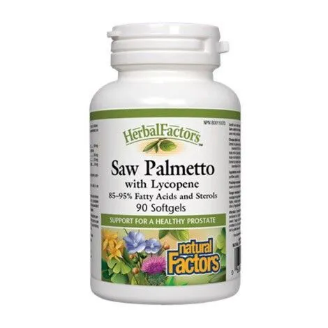Natural Factors Saw Palmetto with Lycopene  90 Softgels