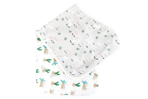 Nest Designs Burp 'n Bib (2 Pack) - Rabbits