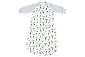 Nest Designs Raglan Bamboo Long Sleeve Sleep Bag - Lazy Rabbits 2.5Tog 12-24M