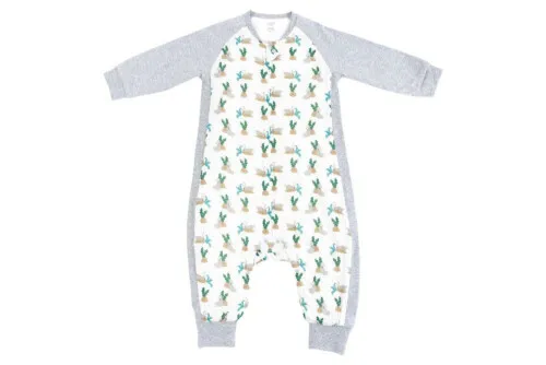 Nest Designs Raglan Bamboo Long Sleeve Sleep Suit 2.5 TOG - Lazy Rabbits 4T-6T