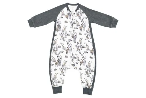 Nest Designs Raglan Bamboo Long Sleeve Sleep Suit 2.5 TOG - Mama Deerest 2.5T- 4T