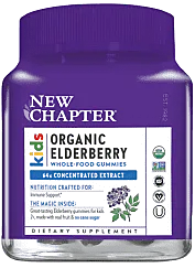 New Chapter Kids Organic Elderberry Gummies 30Vegan Gummies @