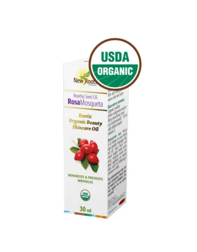 New Roots Herbal Organic Rosa Mosqueta Seed Oil (Rosehip) 30ml @