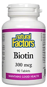 Natural Factors Biotin 300MCG  90 Tablets