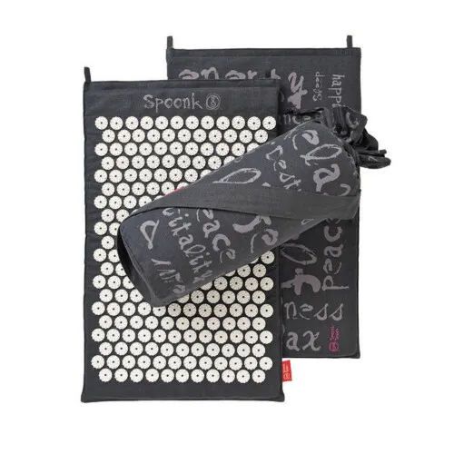 Spoonk Mat Hemp Lava Dark Grey