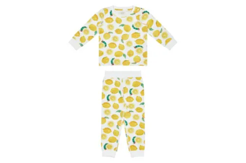 Nest Designs Bamboo Jersey Two-Piece Long Sleeve PJ Set - Eric Carle Lemon Squeezy 18-24m