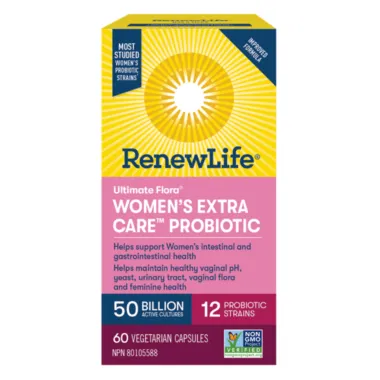 Renew Life Ultimate Flora Womens Extra Care 50 Billion 60 Capsules @