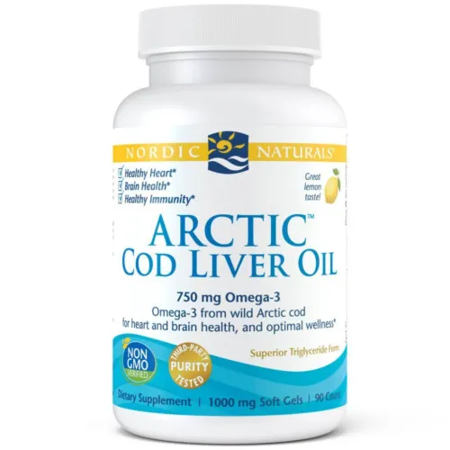 Nordic Arctic Cod Liver Oil 1000mg 90Sgels@