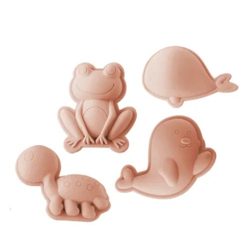 Scrunch Sand Moulds Frog Set Blush