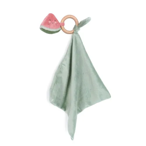 Mon Ami Water Melonie Wood Teether Security Blankie