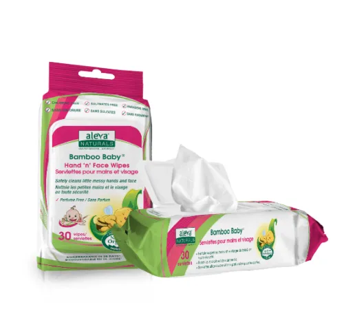 Aleva Bamboo Baby Hand N Face Wipes 30PK