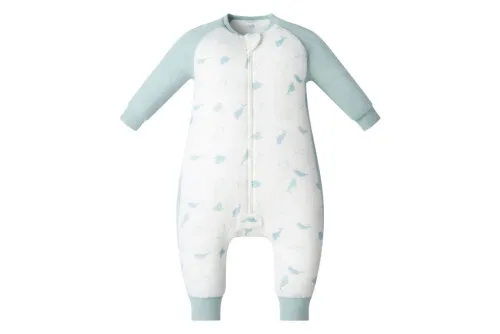 Nest Designs Raglan Bamboo Long Sleeve Footed Sleep Bag 2.5 TOG - Baby Beluga 18M-2.5T
