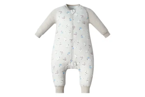 Nest Designs Raglan Bamboo Long Sleeve Footed Sleep Bag 2.5 TOG - Winter Skate 6M-18M