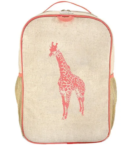 SoYoung Neon Orange Giraffe Grade School Backpack